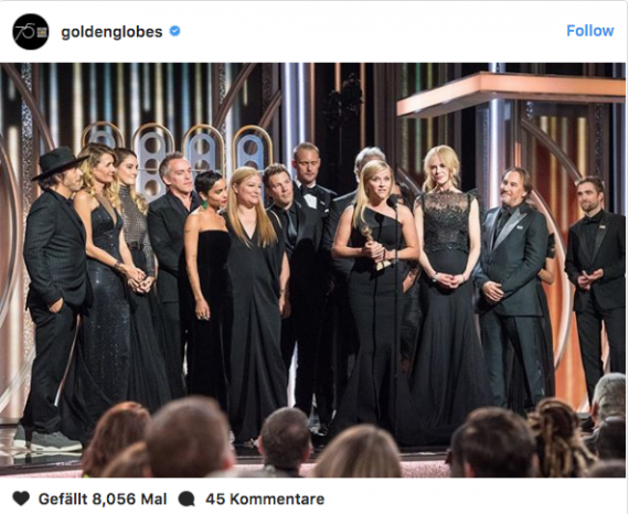 Golden Globes 2018: Warum die Promis als Zeichen gegen sexuellen Missbrauch Schwarz tragen